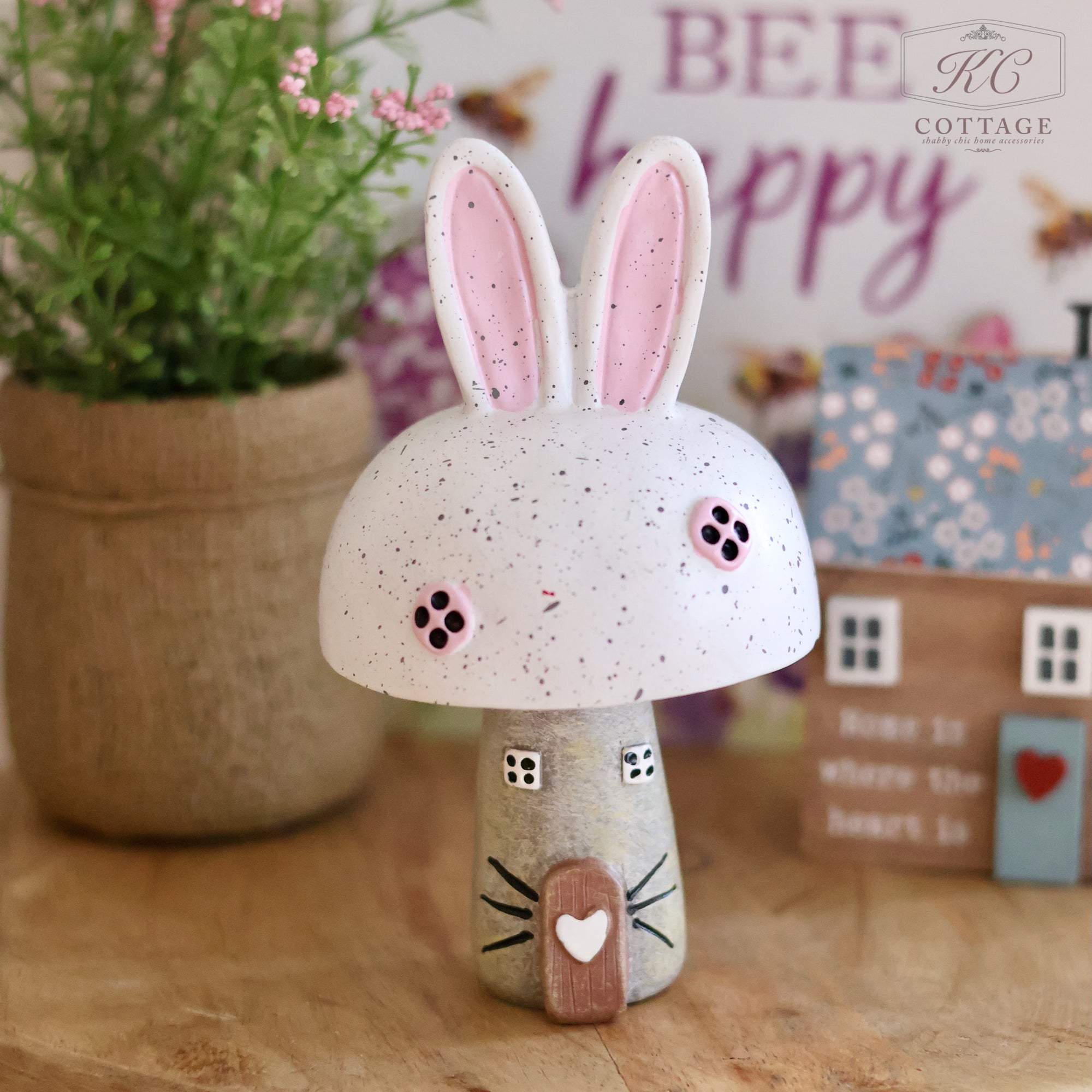 Mushroom Bunny House Ornament