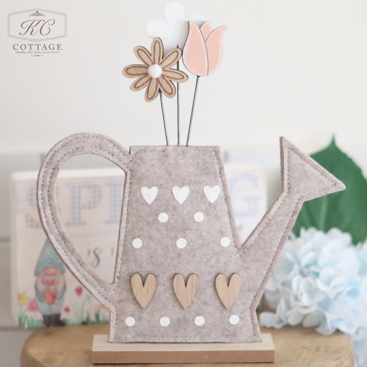 Grey Watering Can Felt Ornament